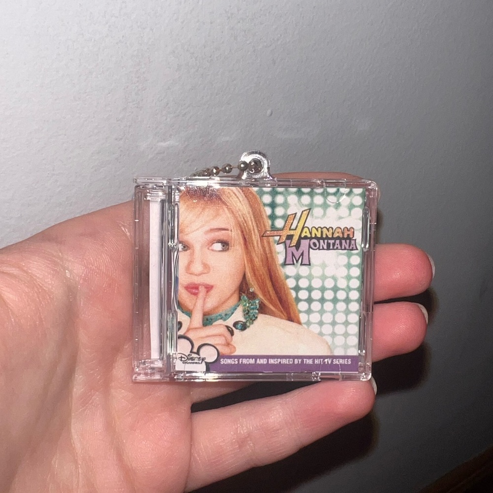 Hannah Montana mini CD keychain